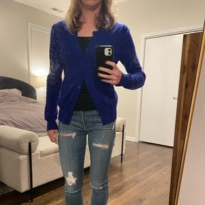 Blue Cashmere Cardi